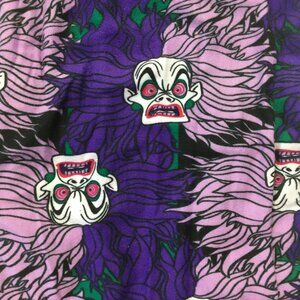 Wild Mane Mayhem Leggings (OS) — Electric Purple Chaos Print